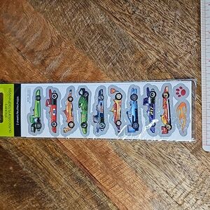 SandyLion 2 sheets sealed race car stickers racing